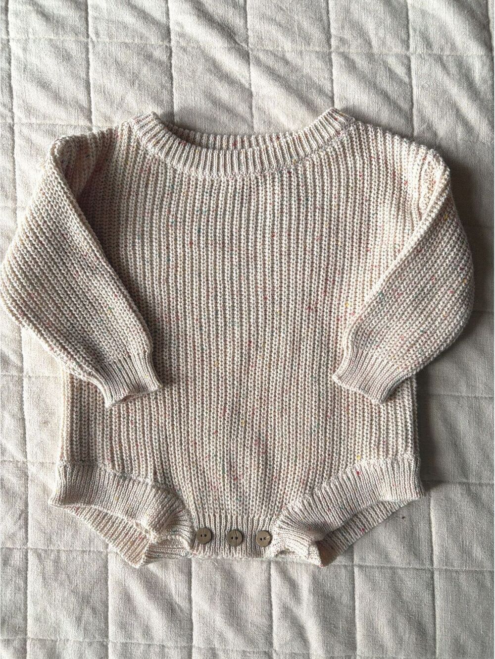 Daily Style Baby Sweater Bodysuit 100% Cotton Size 6-9 mos